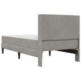 vidaXL Bedframe Lichtgrijs 80 x 200 cm Fluweel