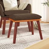 vidaXL Voetenbank 45x29,5x35 cm stof en kunstleer lichtgrijs