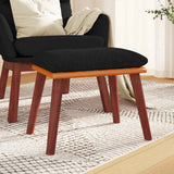 vidaXL Voetenbank 45x29,5x35 cm stof en kunstleer lichtgrijs
