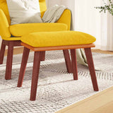 vidaXL Voetenbank 45x29,5x35 cm stof en kunstleer lichtgrijs