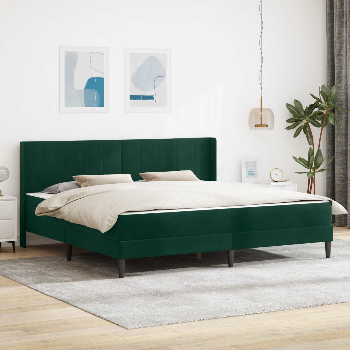 vidaXL Bedframe Lichtgrijs 80 x 200 cm Fluweel