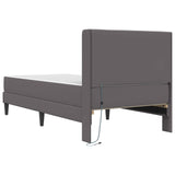 vidaXL Bedframe met matras Zwart 80 x 200 cm Kunstleer