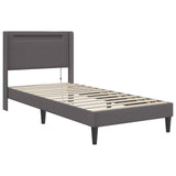vidaXL Bedframe met matras Zwart 80 x 200 cm Kunstleer