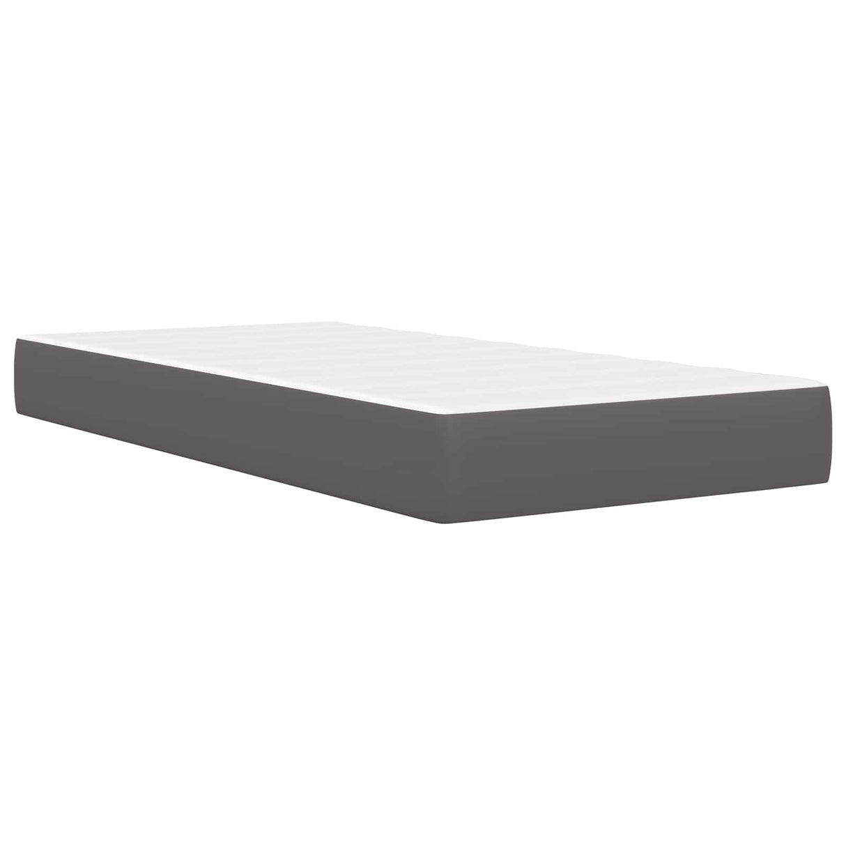 vidaXL Bedframe met matras Zwart 80 x 200 cm Kunstleer