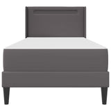 vidaXL Bedframe met matras Zwart 80 x 200 cm Kunstleer