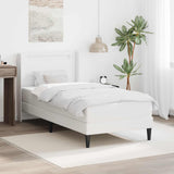 vidaXL Bedframe met matras Zwart 80 x 200 cm Kunstleer