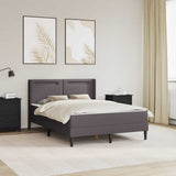 vidaXL Bedframe met matras Zwart 80 x 200 cm Kunstleer