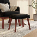 vidaXL Voetenbank 45x29,5x35 cm kunstleer zwart