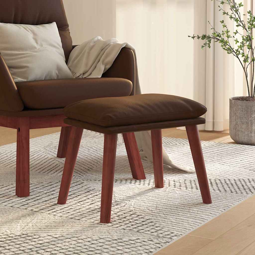 vidaXL Voetenbank 45x29,5x35 cm kunstleer zwart