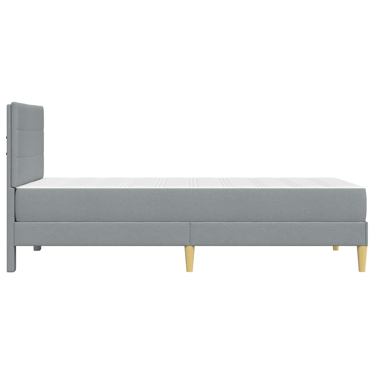 vidaXL Bedframe Donkergrijs 80 x 200 cm Polyester