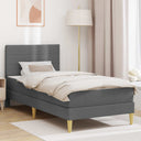vidaXL Bedframe Donkergrijs 80 x 200 cm Polyester