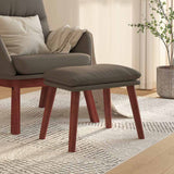 vidaXL Voetenbank 45x29,5x35 cm kunstleer zwart