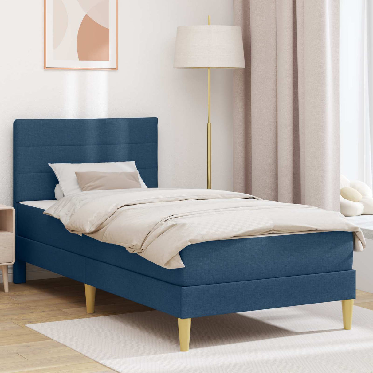 vidaXL Bedframe Donkergrijs 80 x 200 cm Polyester