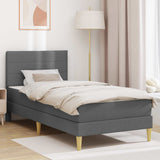 vidaXL Bedframe Donkergrijs 80 x 200 cm Polyester