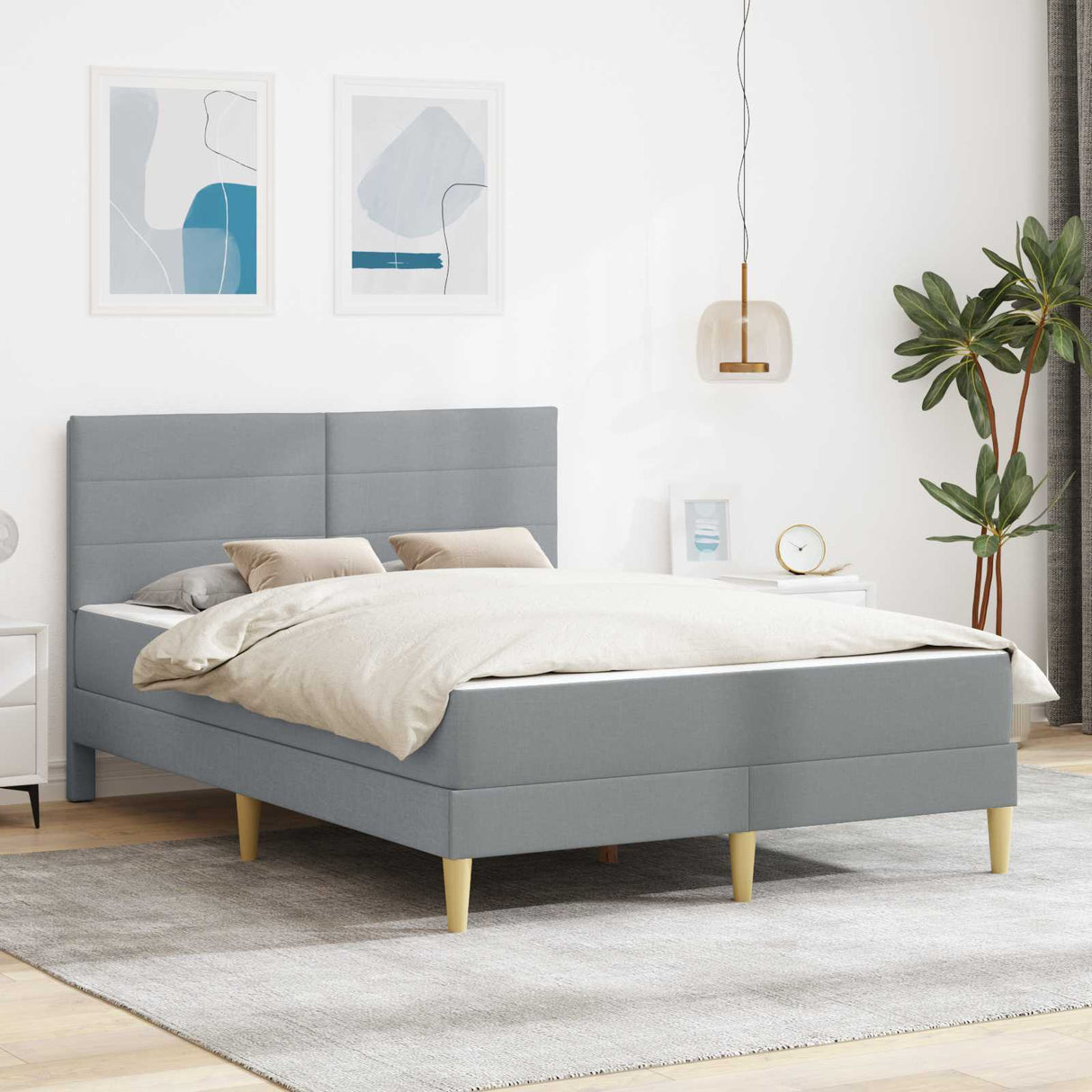 vidaXL Bedframe Donkergrijs 80 x 200 cm Polyester