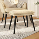 vidaXL Voetenbank 45x29,5x35 cm stof blauw
