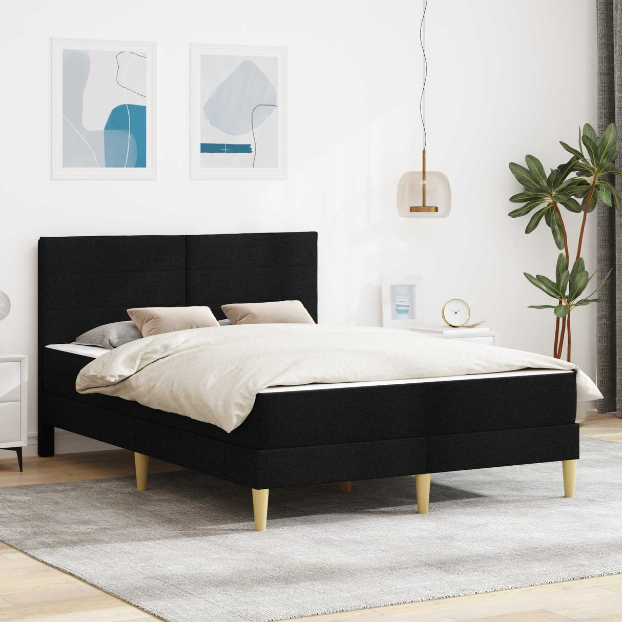 vidaXL Bedframe Donkergrijs 80 x 200 cm Polyester