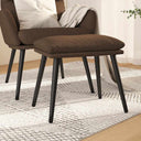 vidaXL Voetenbank 45x29,5x35 cm stof blauw