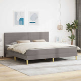 vidaXL Bedframe Donkergrijs 80 x 200 cm Polyester