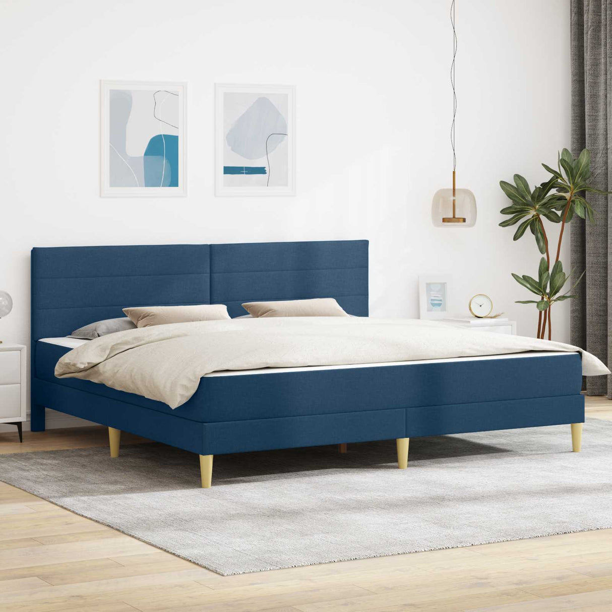 vidaXL Bedframe Donkergrijs 80 x 200 cm Polyester