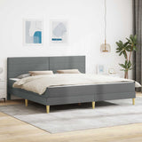 vidaXL Bedframe Donkergrijs 80 x 200 cm Polyester