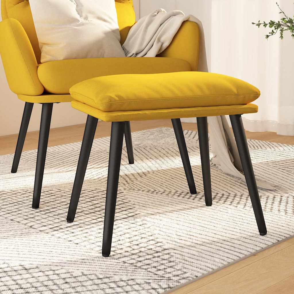 vidaXL Voetenbank 45x29,5x35 cm stof blauw
