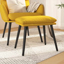vidaXL Voetenbank 45x29,5x35 cm stof blauw