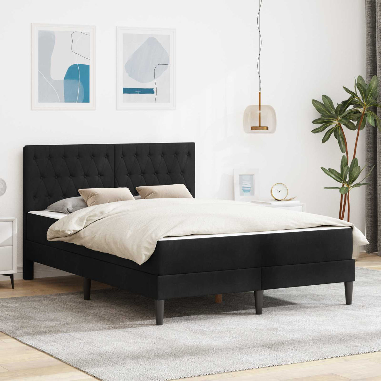 vidaXL Bedframe met matras met hoofdeinde Roze 80 x 200 cm Fluweel