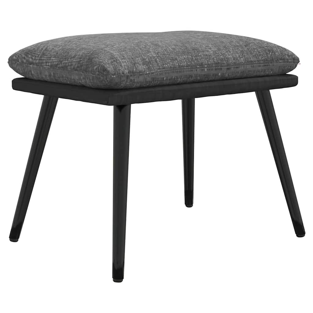 vidaXL Voetenbank 45x29,5x35 cm stof en kunstleer blauw