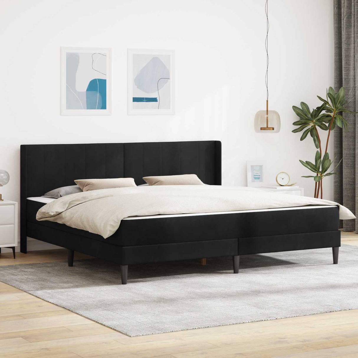 vidaXL Bedframe met matras Lichtgrijs 90 x 190 cm Fluweel