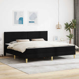 vidaXL Bedframe met matras met hoofdeinde Lichtgrijs 90 x 190 cm Stof