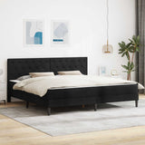 vidaXL Bedframe met matras Lichtgrijs 90 x 190 cm Fluweel