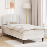vidaXL Bedframe met hoofdeinde Grijs 90 x 190 cm Kunstleer