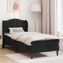 vidaXL Bedframe met hoofdeinde Lichtgrijs 90 x 190 cm Fluweel