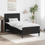 vidaXL Bedframe met LED-stripverlichting Grijs 90 x 190 cm Kunstleer