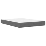 vidaXL Bed Frame with Mattress Dark Grey 137 x 190 cm Velvet