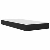 vidaXL Bedframe met matras met hoofdeinde Zwart 90 x 190 cm Kunstleer