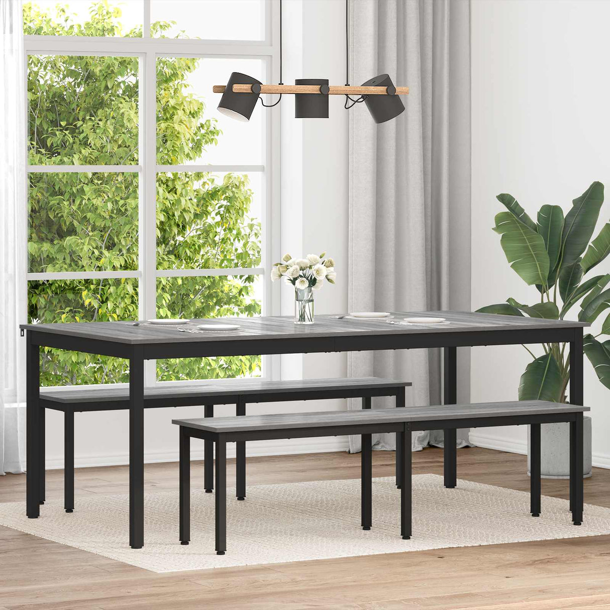 vidaXL Eettafels Bewerkt hout