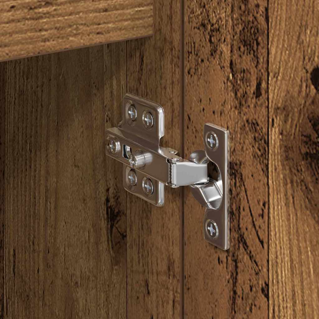 vidaXL Dressoirs 2 st 60x35x70 cm bewerkt hout wit