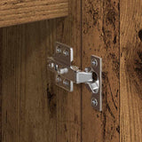 vidaXL Dressoirs 2 st 60x35x70 cm bewerkt hout wit