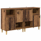 vidaXL Dressoirs 2 st 60x35x70 cm bewerkt hout wit