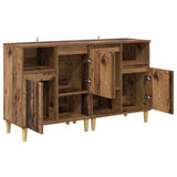 vidaXL Dressoirs 2 st 60x35x70 cm bewerkt hout wit
