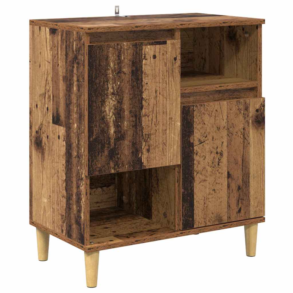 vidaXL Dressoirs 2 st 60x35x70 cm bewerkt hout wit