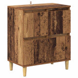 vidaXL Dressoirs 2 st 60x35x70 cm bewerkt hout wit