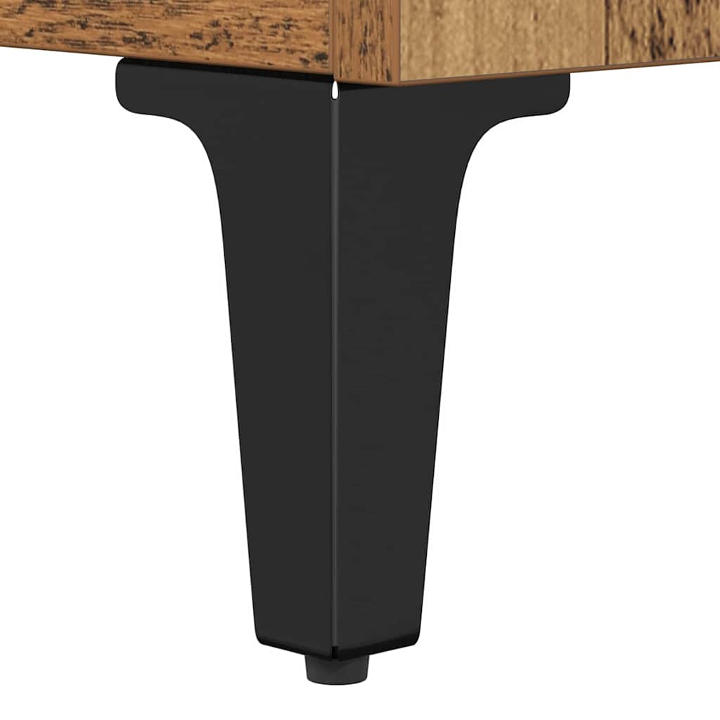 vidaXL Dressoirs 2 st 60x35x70 cm bewerkt hout wit