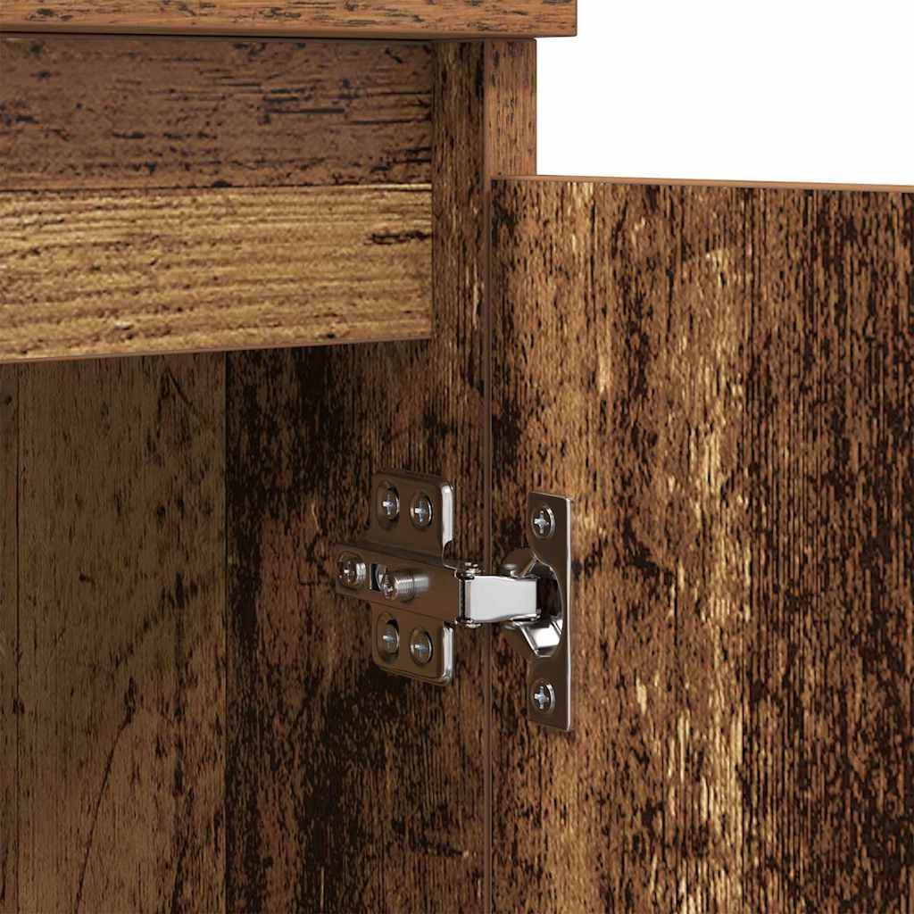 vidaXL Dressoirs 2 st 60x35x70 cm bewerkt hout wit