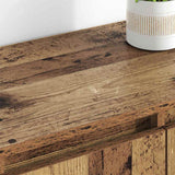 vidaXL Dressoirs 2 st 60x35x70 cm bewerkt hout wit