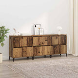 vidaXL Dressoirs 2 st 60x35x70 cm bewerkt hout wit