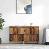 vidaXL Dressoirs 2 st 60x35x70 cm bewerkt hout wit