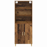 vidaXL Highboard Oud Hout 69,5 x 32,5 x 180 cm Bewerkt hout